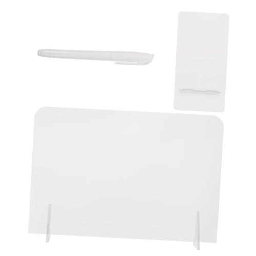 VILLCASE 2 Sets Acryl Notiztafel Whiteboard Zeichentablett Zeichenblock Skizzenblock Zeichenblock Für Weiße Tafel Für Zeichenbrett Transparentes Malbrett Aus Kunststoff von VILLCASE