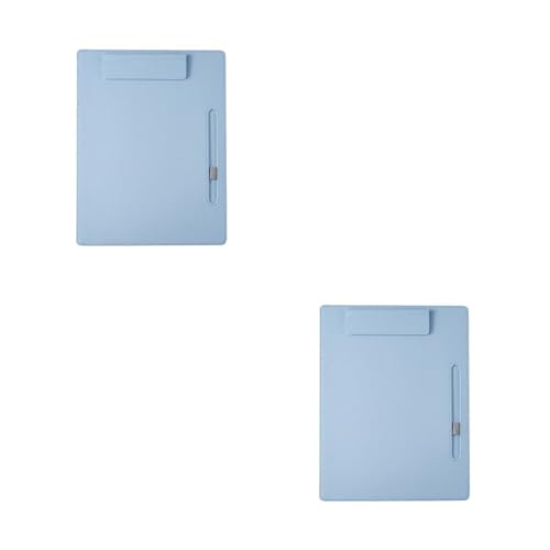 VILLCASE 2 Stk Aktenordner Clip Mehrzweck-Klemmbrett A4-Klemmbrett Bretter Planke schreibtafel buchstabentafel gestängetasche A4-Ordner-Zwischenablage Zwischenablage aus Pappe Sky-blue von VILLCASE