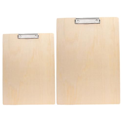 VILLCASE 2 Stück Skizzenordner Aus Holz Bildordner Künstler Tragetafel Künstler Zeichenbrett Skizzenblock Clip Board Künstler Reißbrett Dokumentenklammern Skizzen Tragetafel von VILLCASE