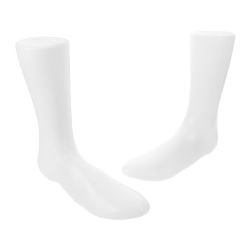 VILLCASE 2 Stücke Kunststoff Fuß Mannequin Für Socken Display Einzelhandel Shop Socke Fuß Modell Fuß Display-ständer Gefälschte Füße Für Socken Display Erwachsene Weibliche Stil von VILLCASE