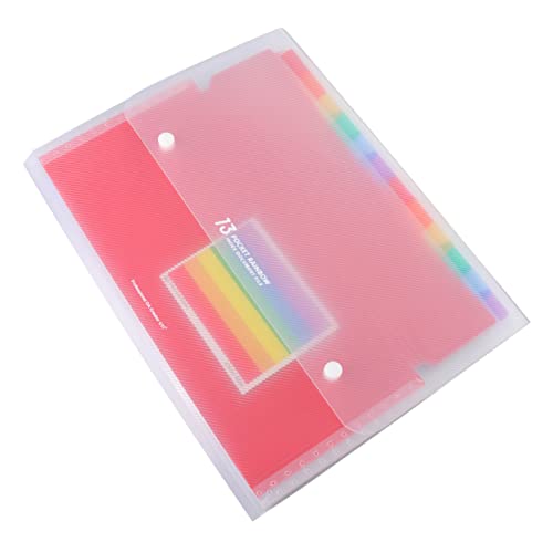 VILLCASE 2 mehrschichtiger Ordner Papierordner Ordnertasche Aktentasche Briefgröße Dokument-Organizer-Ordner aktentaschen gestängetasche packet mappen Aktenordner Dokumentenordner Colorful von VILLCASE