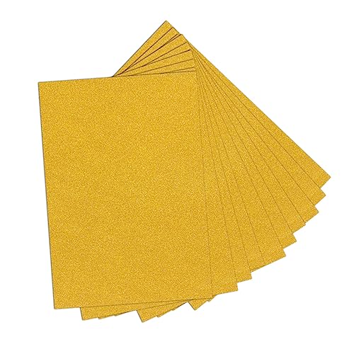 VILLCASE 20 Blatt Funkelndes Glitzerpapier Papierkarten Selber Machen Glitzerpapier Für Diy Golden von VILLCASE