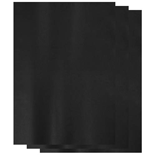 VILLCASE 20 Stück Rolle Kraftpapier letter paper verpackungsmaterial zu muttertag muttertagsgeschenl vellum anzuchtset einfarbiges Geschenkpapier Kraftblumenpapier Black von VILLCASE