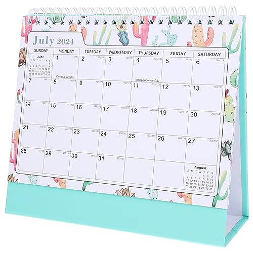 VILLCASE 2024 elektronischer Kalender Wandkalender Schreibtischunterlage groß Staffelei-Flip-Kalender digital tischkalender kalender schreibtisch Countdown-Kalender Desktop-Kalender Papier von VILLCASE