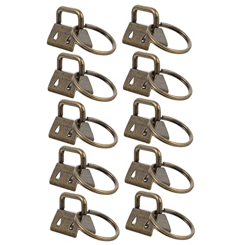 VILLCASE 20St Taschenzubehör Kabel Griffe Schlüsselband Taschen bevorzugen Abzeichenrolle Abs bag straps taschengürtel taschengriff Taschenklammern selber machen Band-Endstück-Clips Metall von VILLCASE