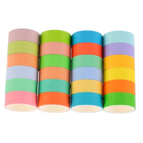 VILLCASE Einzigartige Washi-klebebänder in 24 Farben 15 Mm Breit für Dekoratives Verpacken und Scrapbooking-zubehör. von VILLCASE