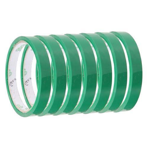 VILLCASE 24 Rollen Knüpfmaschinenband packing tape paketband PVC-Beutelverschlussband durchsichtige, verschließbare Beutel Klebeband für Verpackungsbeutel Beutelverschlussbänder Sport Green von VILLCASE