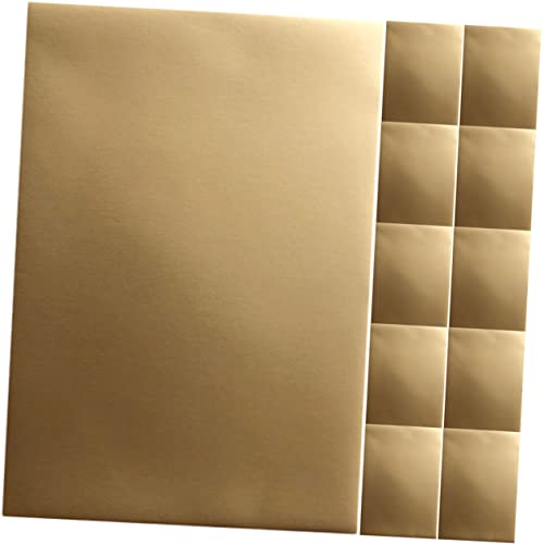 VILLCASE 25 Blatt Goldenes Karton Bastelpapier Dekoratives Papier Bastelpapier Bastelpapier Origami Papiere Schimmernder Karton Metallic Folienkarton Goldfolien Kartonpapier Das von VILLCASE