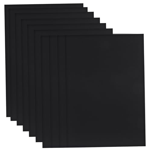 VILLCASE 25 Stk Albumpapier Schwarz Bastelpapier Karton für DIY Schwarz Kartonpapier Kartenvorrat schwarzes Bastelpapier schwarzes Papier für Gelstifte schwarzes Papier zum Zeichnen Black von VILLCASE