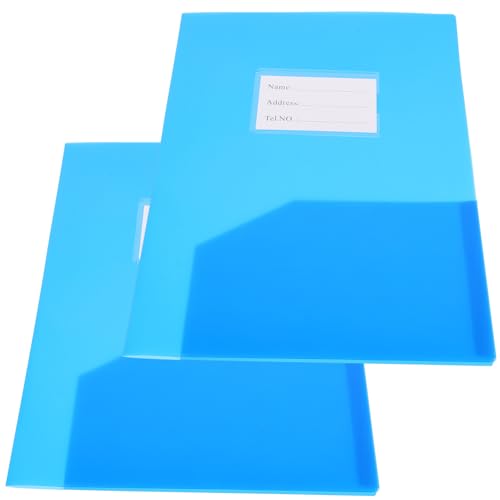 VILLCASE 2St Aktenordner aus Kunststoff Dateispeicherversorgung Office-Dateiordner besprechungsmappe aufbewahrungssack stule Aktenordner für das Büro Organizer für Bürodokumente Papier Blue von VILLCASE