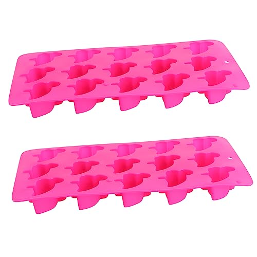 VILLCASE 2St Silikonbonbons schokoladenform chocolate mold soap mold kerzenform Seifenform gummiartig Backgeschirr nicht Süßigkeitenformen aus Silikon Silikonformen mit Antihaftbeschichtung von VILLCASE