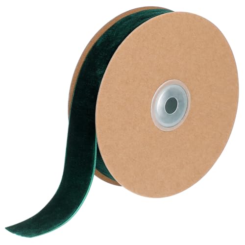 VILLCASE 3 Rollen Geschenkverpackungsband seidenband ribbon bandfeile clothing tape dekobänder Geschenkband verdrahtetes Grosgrain Schleife Blumensträuße Tüll Spitzenband Retro-Dekor Green von VILLCASE