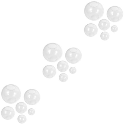 VILLCASE 3 Sätze 3Er Set Kristallkugelform Rosen Eiswürfelform Seifenbasis Zum Schmelzen Und Gießen Wabenform Antihaft Form Kugelform Silikonform Kerzenherstellungsset 6 Stück * 3 von VILLCASE