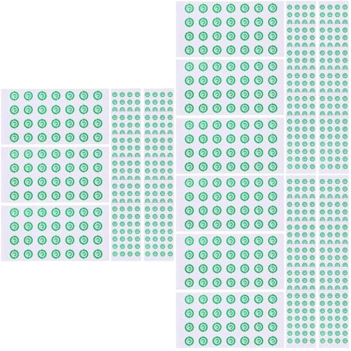 VILLCASE 3 Sätze Aufkleber Recyceln Müll Aufkleber Mülleimer-etikett Recycling-müllaufkleber Tragetasche Müllbeutel Kleiner Mülleimer Etikett Recyceln Logo Zahlen Green Papier 500 Stück * 3 von VILLCASE