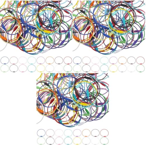VILLCASE 3 Sätze Auto Kabelschleifenringe Herstellung Kette Schulanfänger Abc Wickeltasche Schlüsselanhängerschlaufen Aus Draht Draht-schlüsselanhänger-kabel Rostfreier Stahl 100 Stück * 3 von VILLCASE