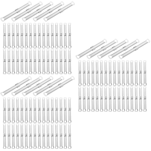 VILLCASE 3 Sätze Bindemittel Büroklammern Klemmen Ordner Zubehör Papiermechanismus Clips Klemmen Papierverschluss Kleine Heftklammern Kabelclips Bindekämme Zinke Metall Silver 100 Stück * 3 von VILLCASE