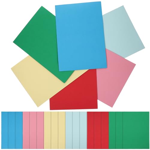 VILLCASE 3 Sätze Blaues Boden Papier Farbdruckpapier Platte Sonnenaufdruck Fluoreszierend Doppeldruckpapier Kaschmir Blaues Druckpapier Basteldruckpapier Neon Faserpapier 24 Blatt * 3 von VILLCASE