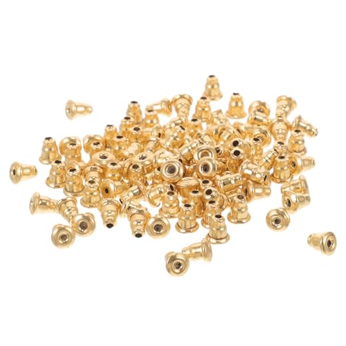 VILLCASE 3 Sätze Bolzenstecker Goldkupplung Ohrhaken Ohrring Diy Ohrring Stecker Ohr Stecker Piercing Ohrstecker Zurück Ohrringrückseiten Selber Machen Rostfreier Stahl Golden 100 Stück * 3 von VILLCASE