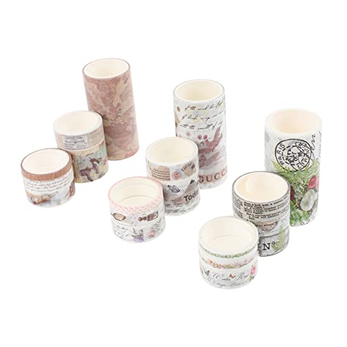 VILLCASE 3er-pack Washi-tape-set für Scrapbooking Klebebänder Unvergängliche Muster Zum Basteln von VILLCASE