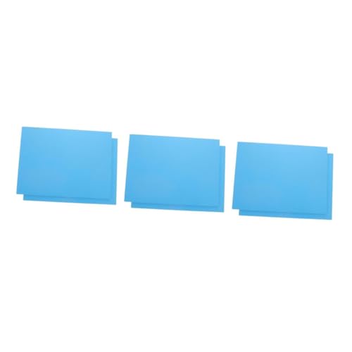 VILLCASE 3 Sätze Gravurtafel Blaues Druckpapier Kunsthandwerk Papier Graviertafel Für Schüler Wandplatten Blanko-schneidebretter Zum Gravieren Weihnachtskarton Pvc Sky-blue 2 Blatt * 3 von VILLCASE