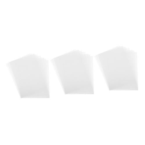 VILLCASE 3 Sätze Keine Laminierung Erforderlich Druckpapier Bastelmaterial Druckmaterial Klares Papier Bedruckbarer Vinyl-aufkleber Bedruckbares Material Pvc-material Weiß 10 Blatt*3 von VILLCASE