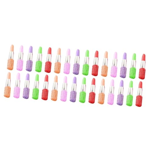 VILLCASE 3 Sätze Lippenstift Kugelschreiber Briefpapier Set Schreibwaren Set Mini Kugelschreiber Lippenstift Stift Kreativer Kugelschreiber Lippenstift Zeichenstift 10 Stück * 3 von VILLCASE