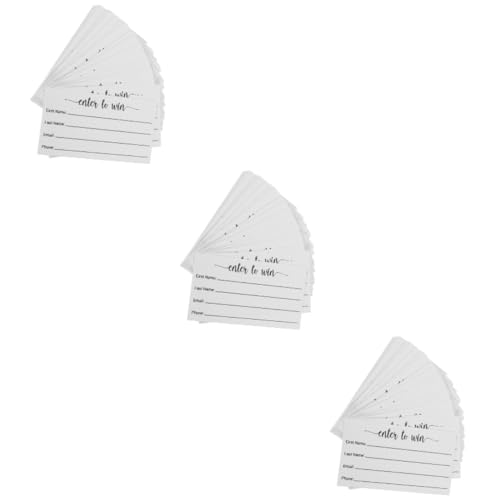 VILLCASE 3 Sätze Los Grußkarten Innen Leer Karte Steht Kartenrohlinge Tischkarte Sitzkarten Stichwortkarten Multipack Leere Postkarten Weiße Kreditkarten Kartenhalter Papier 100 Stück * 3 von VILLCASE