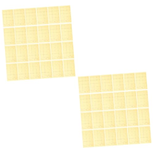 VILLCASE 3 Sätze Mizi Gitterreispapier Waffelpapier Handschrift-übungsarbeit Weißes Seidenpapier Kalligrafisches Kunstdruckpapier Reis Papier Tintenpapier Bastelpapier 90 Blatt*3 von VILLCASE