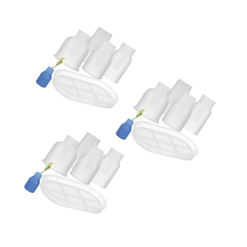 VILLCASE 3 Sets Silikonform Silikonharzformen Vase Harzformen Harzvasenformen Silikon Pflanzgefäßform Harz Bleistifthalter Gießharzform Gipsformen Weiß von VILLCASE