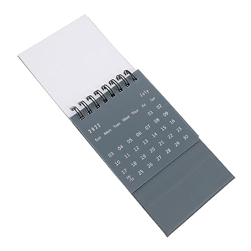 VILLCASE 3 Stk 2022 Mini-Tischkalender Tischkalender 2022 Staffelei Tisch 2022 Monatskalender Tagesplaner schreibtischkalender büroartikel notizzettel deko Desktop-Kalender Bürobedarf Grey von VILLCASE