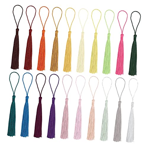 VILLCASE 300St Quasten Schmuckstücke Bausätze Reize Herstellung Dekorationen Bausatz dekoration schlafzimmer geschenktaschen DIY crafts Bookmark tassels handgemachte Quaste Polyester-Quaste von VILLCASE