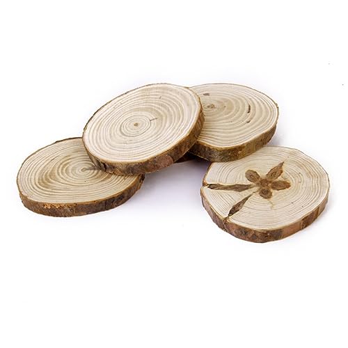 VILLCASE 30St Protokollscheiben Discs aus Naturholz Keksdekoration Basteln natürliche Baumstämme kinder dekor hochzeitsdeko rustikale holzpanele hochzeitsdeco holzschild decor Holzscheiben von VILLCASE