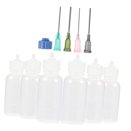 VILLCASE 30ml Wiederverwendbare Kleberflaschen Set Praktische Applikatorflaschen Für Haushalt Und Basteln Ölspender Mit Feiner Spitze Für Präzises Arbeiten von VILLCASE