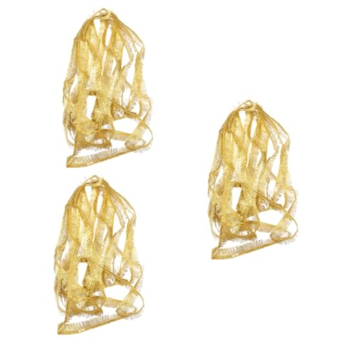 VILLCASE 3St Quaste Spitze Rock mit Paillettenquasten Fransenrock Schmuckvolle Quastenborte DIY Quastenborte Quastendekor selber machen Mehrzweck-Fransenbesatz Haustier Pailletten Golden von VILLCASE