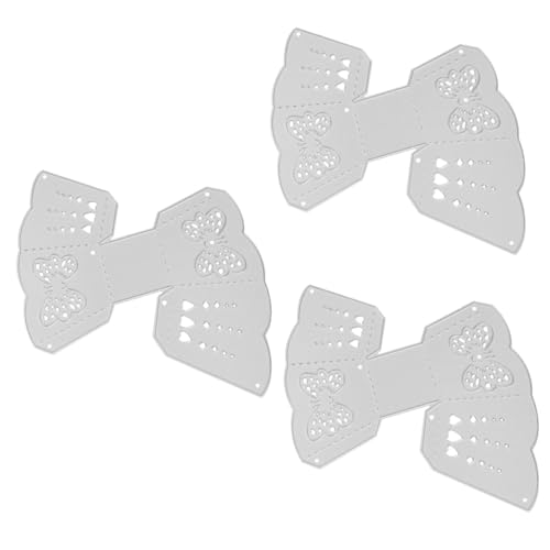 VILLCASE 3St Stanzform Strassaufkleber Karte Bastelaufkleber cutter messser die cutting machine Prägewerkzeug zur Papierherstellung Schneidwerkzeug Stahl mit hohem Kohlenstoffgehalt Silver von VILLCASE