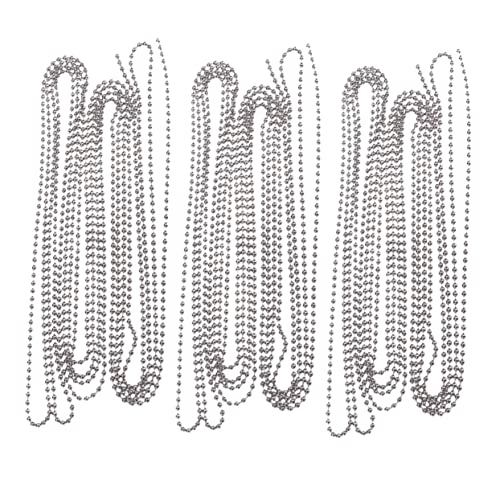 VILLCASE 3er Set Edelstahl Kugelkette Durchmesser Mit 10 Passenden Verbindern Hochwertige Bead Chain Für Vielseitige Anwendungen Langlebig Und Rostfrei von VILLCASE