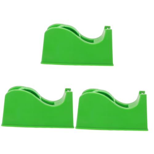 VILLCASE 3st Klebebandabroller Klebeband Für Lecks Kabel Verpackung Spender Halter Berührungslos Packband Klar Doppelt Büro Clip Automatisch Nachfüllung Unterlage Maskierung Abs Light Green von VILLCASE