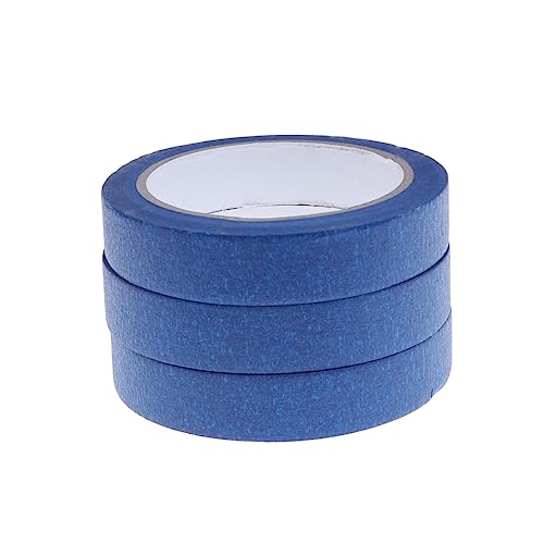 VILLCASE 3st Klebriges Strukturiertes Papier Auto-klebeband Abklebeband Blau Blaues Packband Vinyl Stuck Schaumstoffband Für Klimaanlagen Papier Klebeband Zweiseitiges Klebeband Blue von VILLCASE