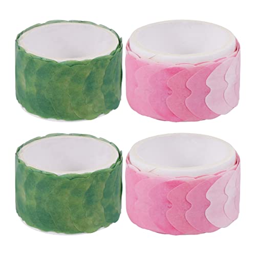 VILLCASE 4 Rollen Blütenband DIY Klebeband dekoratives Klebeband für DIY scrapbooking zubehör bastelmaterial washi+-+tape aufkleber Einklebeband aus Papier Blütenblatt-Klebeband Colorful von VILLCASE