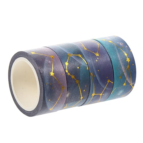 VILLCASE 4 Rollen Washi-tape Notizbuchband Washi-klebeband Diy Washi Tapes Washi Tape Abkleben Aufkleber Aus Washi-papier Colorful Japanisches Papier von VILLCASE