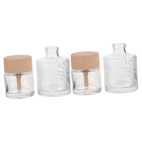 VILLCASE 4 Sätze 4 Sätze Transparente Glas Aromatherapie Flasche Duftöl Diffusor Infuser Duftdiffusoren Für Zuhause Parfüm Automatische Aromatherapie Dekoratives 2 Stück * 4 von VILLCASE