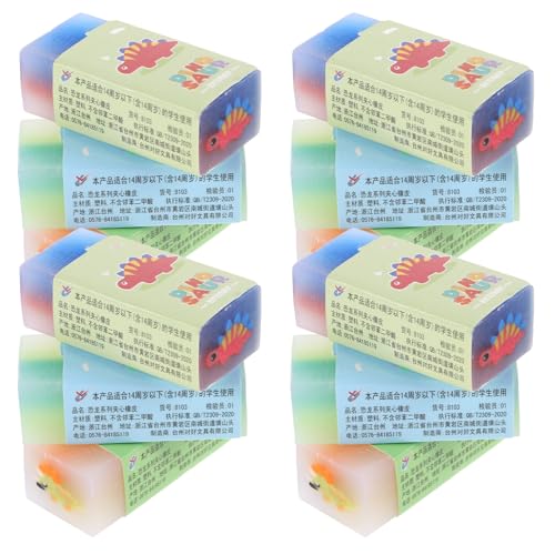 VILLCASE 4 Sätze Dinosaurier Radiergummi Briefpapier Erasers for Radiergummi Für Schreibwaren Kleine Gießkanne Lustige Radiergummis Für Radierstift 12 Stück * 4 von VILLCASE