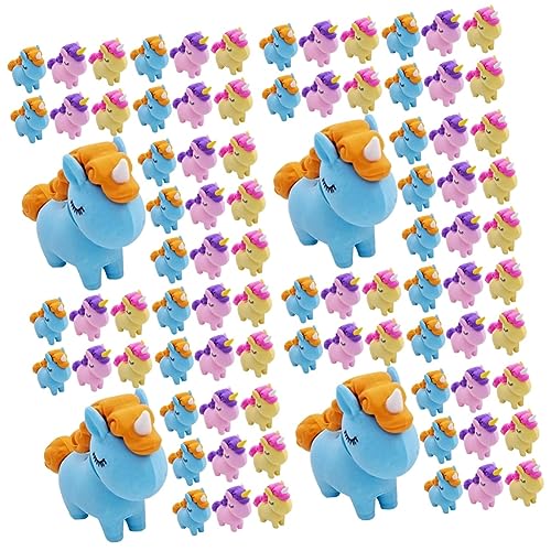 VILLCASE 4 Sätze Einhorn Radiergummi Plüschtiere Niedliche Radiergummis Spaß Radiergummis Lustige Radiergummis Radiergummis Spaß Mini Kinderaccessoire 36 Stück * 4 von VILLCASE