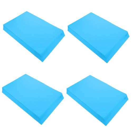 VILLCASE 4 Sätze Farbiger Karton Farbiges Kartonpapier Pastellkarton Origami-materialien Bastelpapiere Selber Machen Bastelmaterial Malen Von Diy-werkzeugen Diy-papiere Blue 50 Blatt*4 von VILLCASE