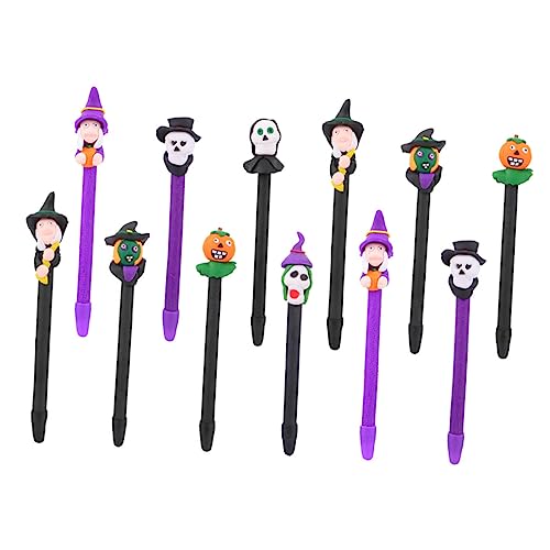 VILLCASE 4 Sätze Halloween-kugelschreiber Kugelschreiber Schreiben Halloween-dekoration Halloween-gelstift Stifte Mit Feiner Spitze Kugelschreiber Für Schüler Polymer-ton 12 Stück * 4 von VILLCASE