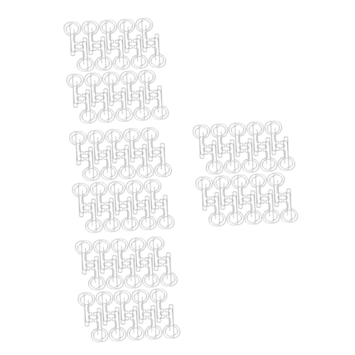 VILLCASE 4 Sätze Mappe Lesezeichen-clips Clips Zum Markieren Von Lesezeichen Schlüsselförmige Büroklammern Schlüsselförmige Papierhalter Briefumschlag-clips Eisen Silver 20 Stück * 4 von VILLCASE