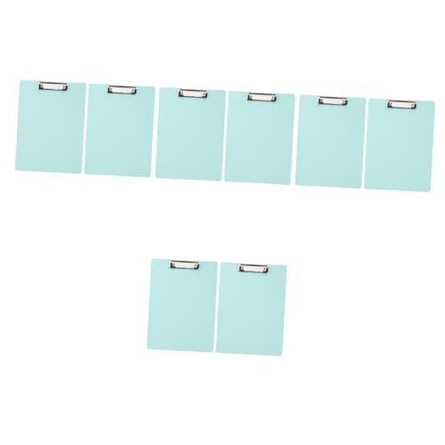 VILLCASE 4 Sätze Praktisches Akten-klemmbrett Hängendes Klemmbrett Schreibtafel Buchstabentafel Multifunktionsplatine Datei Ordner Zwischenablagen Aluminiumlegierung Light Green 2 Stück * 4 von VILLCASE