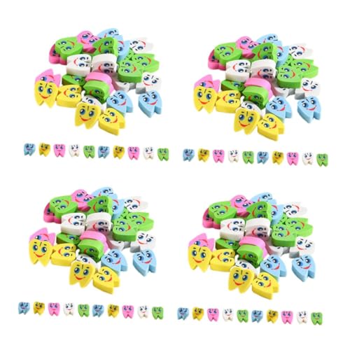 VILLCASE 4 Sätze Radiergummi Stick Radiergummi Mini Radiergummis Niedliche Radiergummis Zum Zeichnen Winzige Radiergummis Neuartige Radiergummis Für Kinder Bezaubernde Zahn 60 Stück * 4 von VILLCASE