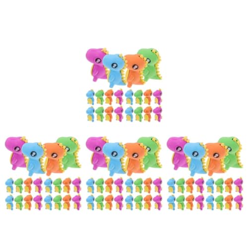 VILLCASE 4 Sätze Tierischer Radiergummi Erasers for Schulsachen Schulzeug Mini Radiergummi Kind Dinosaurier Radiergummis Für Kleine Tiere Radiergummis Masse Plastik 24 Stück * 4 von VILLCASE