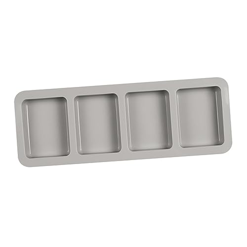 VILLCASE 4 Seifenform Werkzeug Schokoladenform Kuchenform Grey von VILLCASE